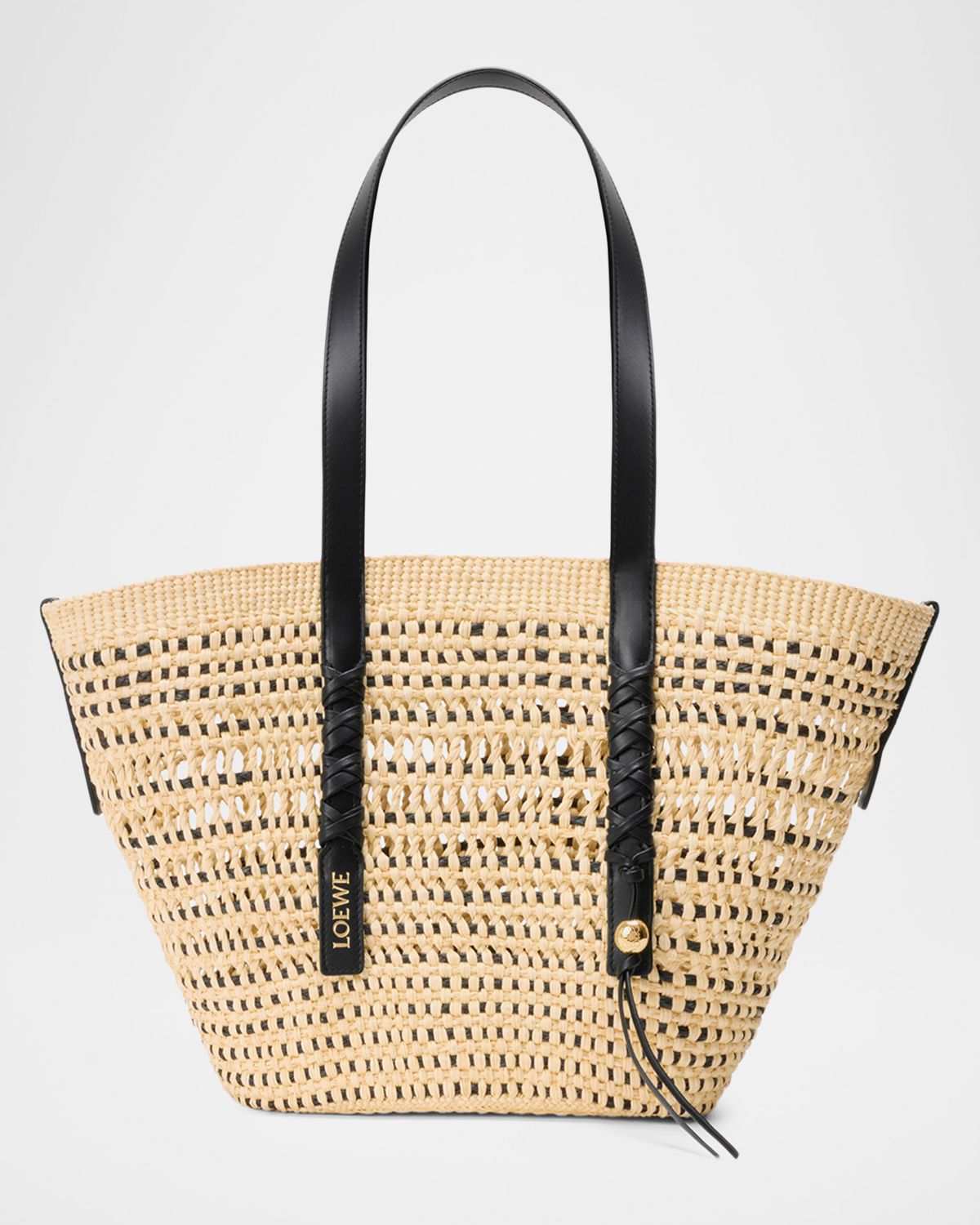 Loewe x Paula 's Ibiza Braid Medium Woven Basket Tote Bag
