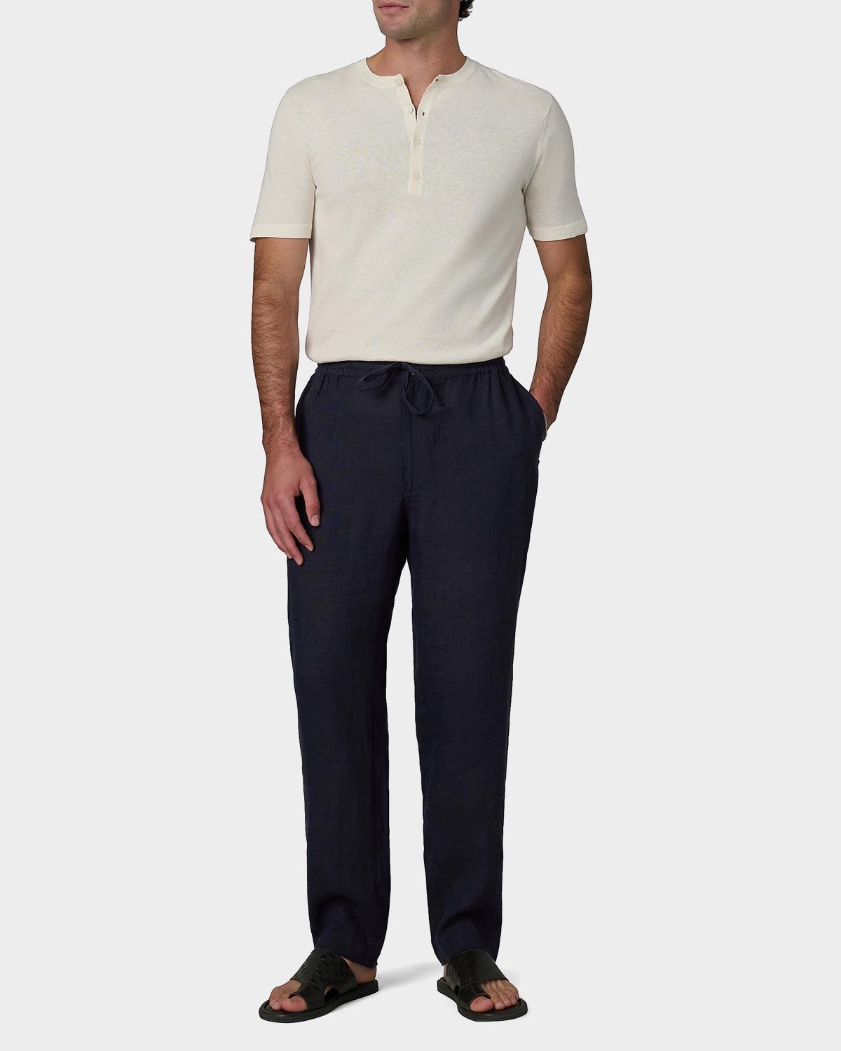 Joe 's Jeans Men 's Linen Relaxed-Fit Drawstring Pants | Thumbnail 5 Joe 's Jeans Men 's Linen Relaxed-Fit Drawstring Pants | Thumbnail 5