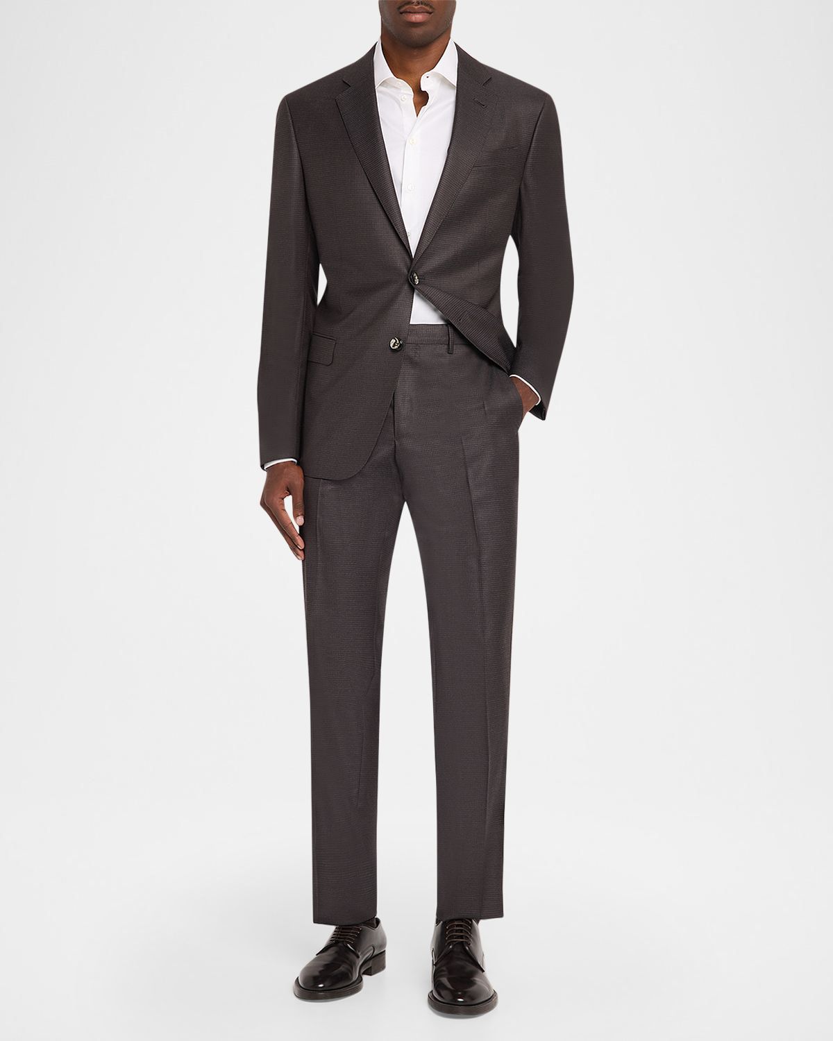 Giorgio Armani Men 's Soft Line Micro-Check Two-Piece Suit | Thumbnail 8 Giorgio Armani Men 's Soft Line Micro-Check Two-Piece Suit | Thumbnail 8