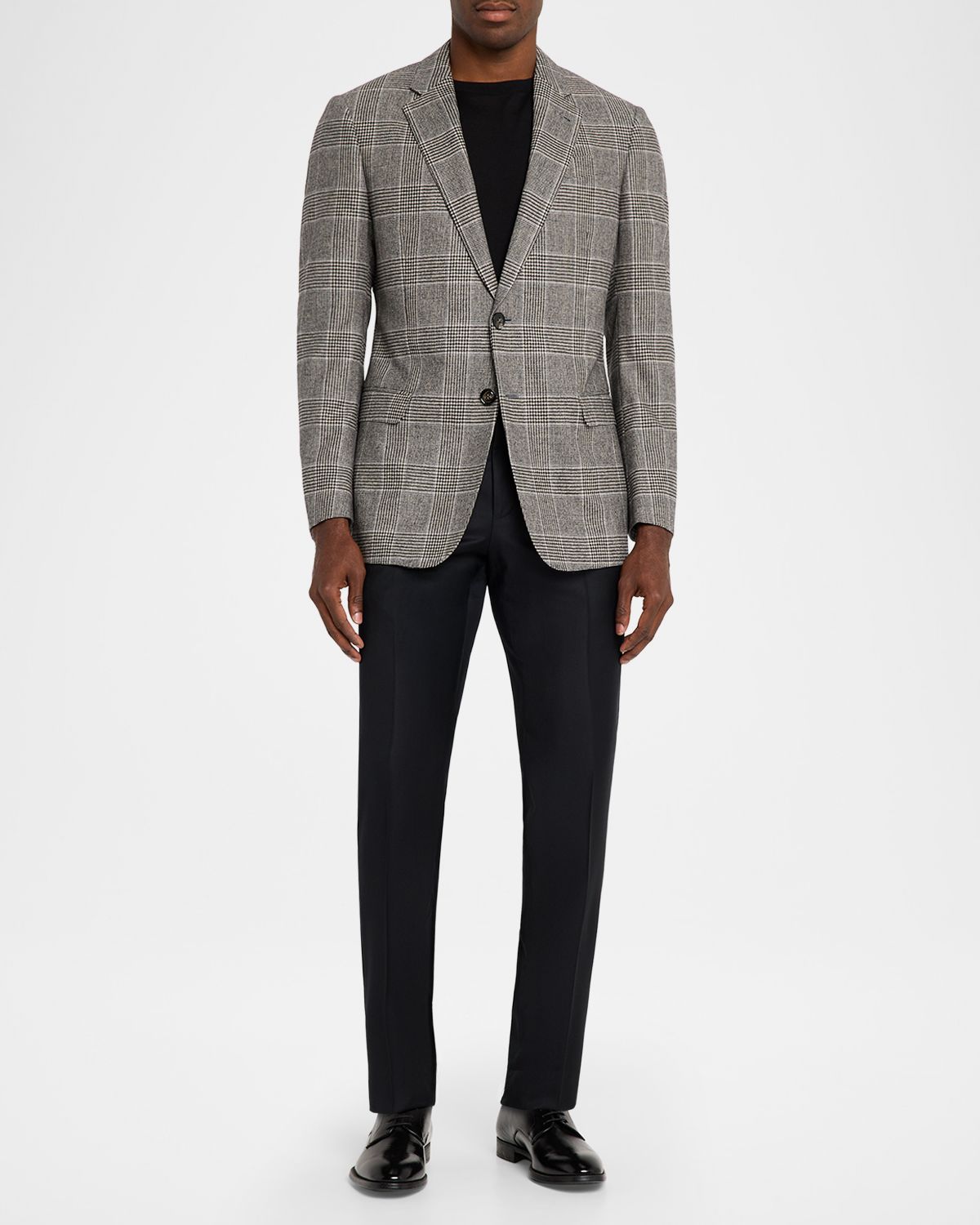 Giorgio Armani Men 's Soft Glen Plaid Single-Breasted Sport Coat | Thumbnail 8 Giorgio Armani Men 's Soft Glen Plaid Single-Breasted Sport Coat | Thumbnail 8