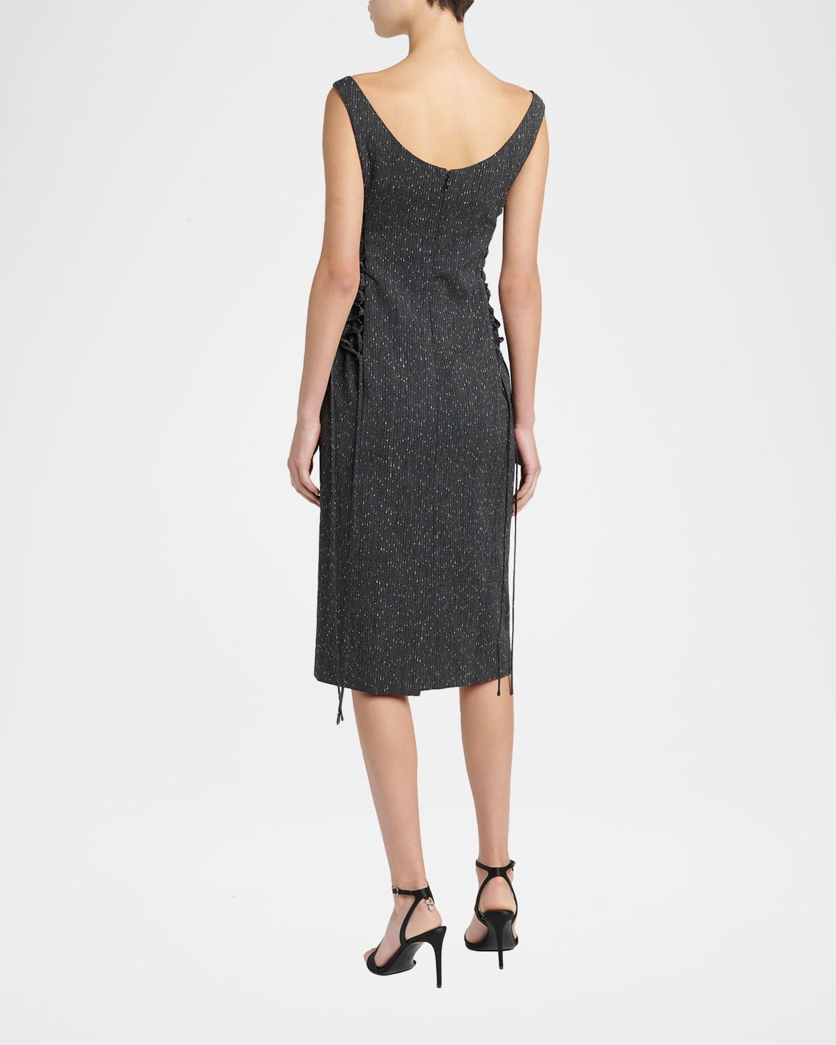 McQueen Sleeveless Laced Sheath Dress | Thumbnail 3