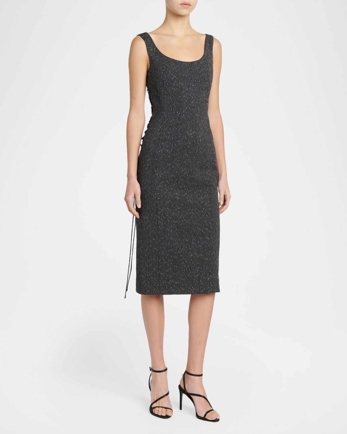 McQueen Sleeveless Laced Sheath Dress | Thumbnail 4
