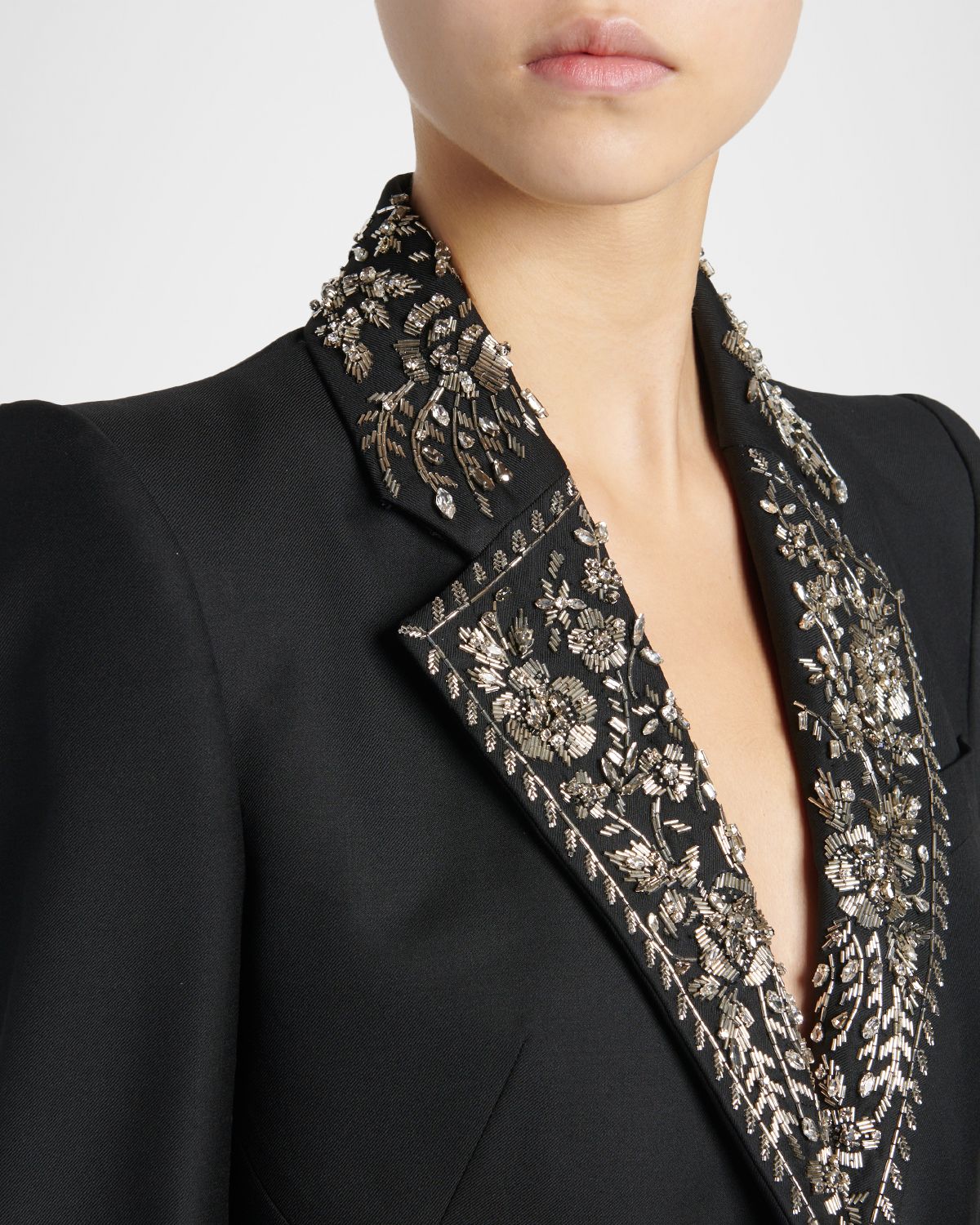 McQueen Beaded Lapel Single-Breasted Jacket | Thumbnail 5