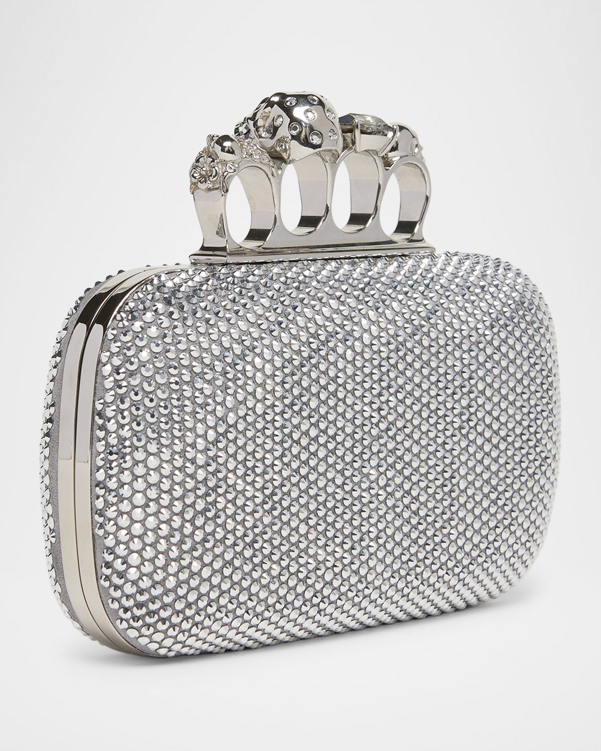 McQueen Embellished Skull Leather Clutch | Thumbnail 3 McQueen Embellished Skull Leather Clutch | Thumbnail 3