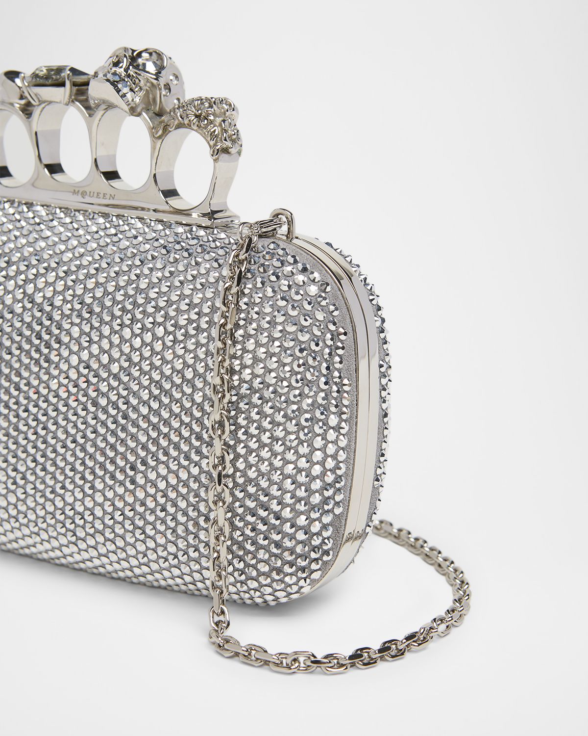 McQueen Embellished Skull Leather Clutch | Thumbnail 6 McQueen Embellished Skull Leather Clutch | Thumbnail 6