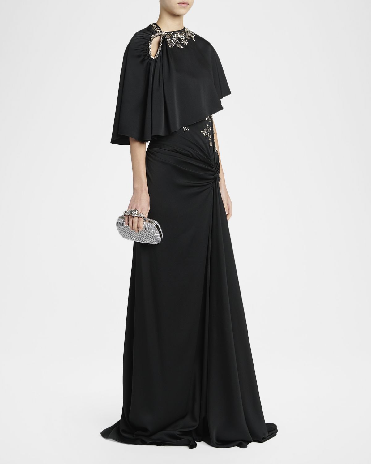 McQueen Embellished Skull Leather Clutch | Thumbnail 5 McQueen Embellished Skull Leather Clutch | Thumbnail 5