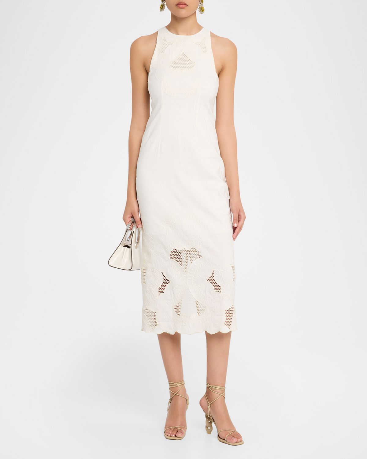 Veronica Beard Upten Embroidered Midi Dress | Thumbnail 4 Veronica Beard Upten Embroidered Midi Dress | Thumbnail 4
