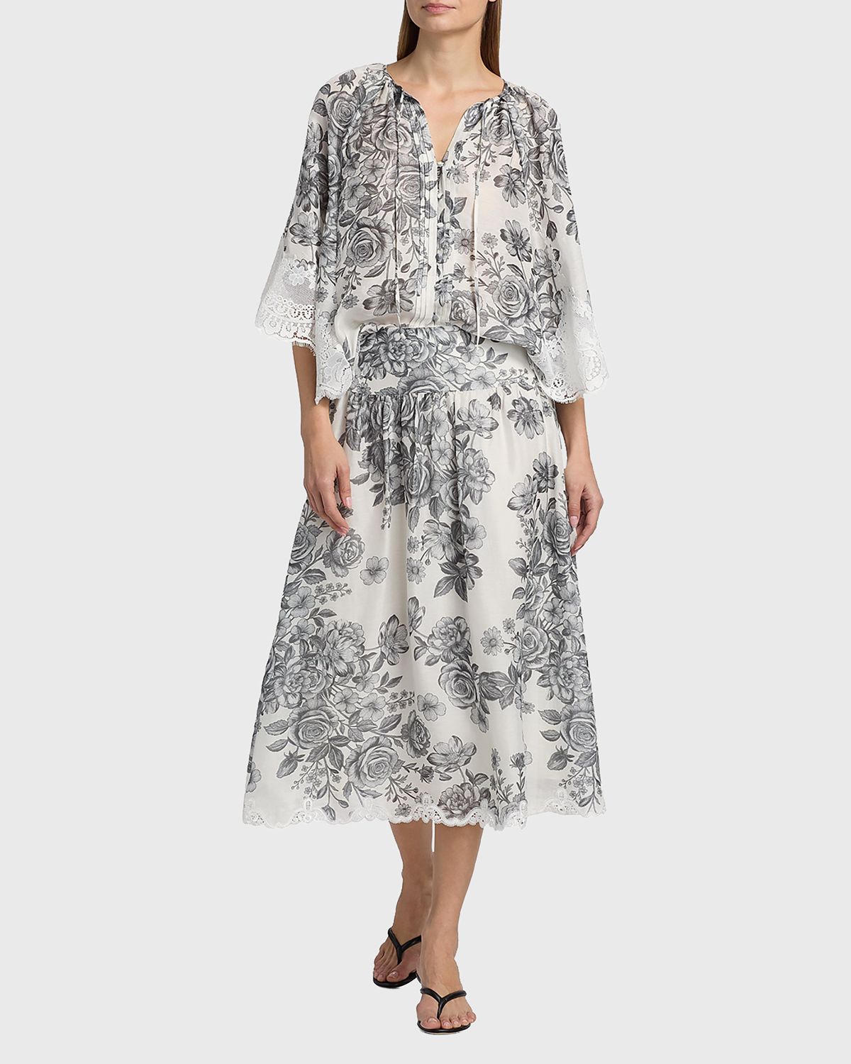 Kobi Halperin Lidia Floral-Print Midi Skirt | Thumbnail 7 Kobi Halperin Lidia Floral-Print Midi Skirt | Thumbnail 7