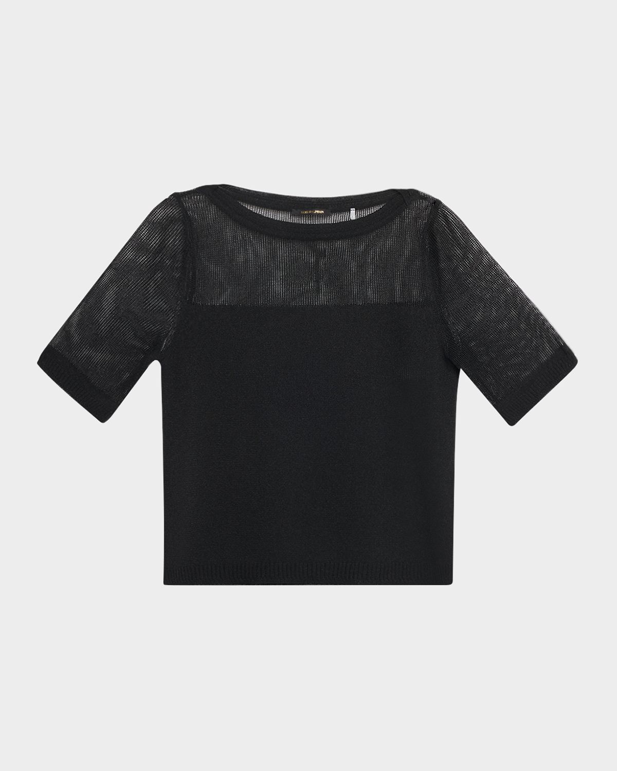Kobi Halperin Romi Mesh-Yoke Knit Top