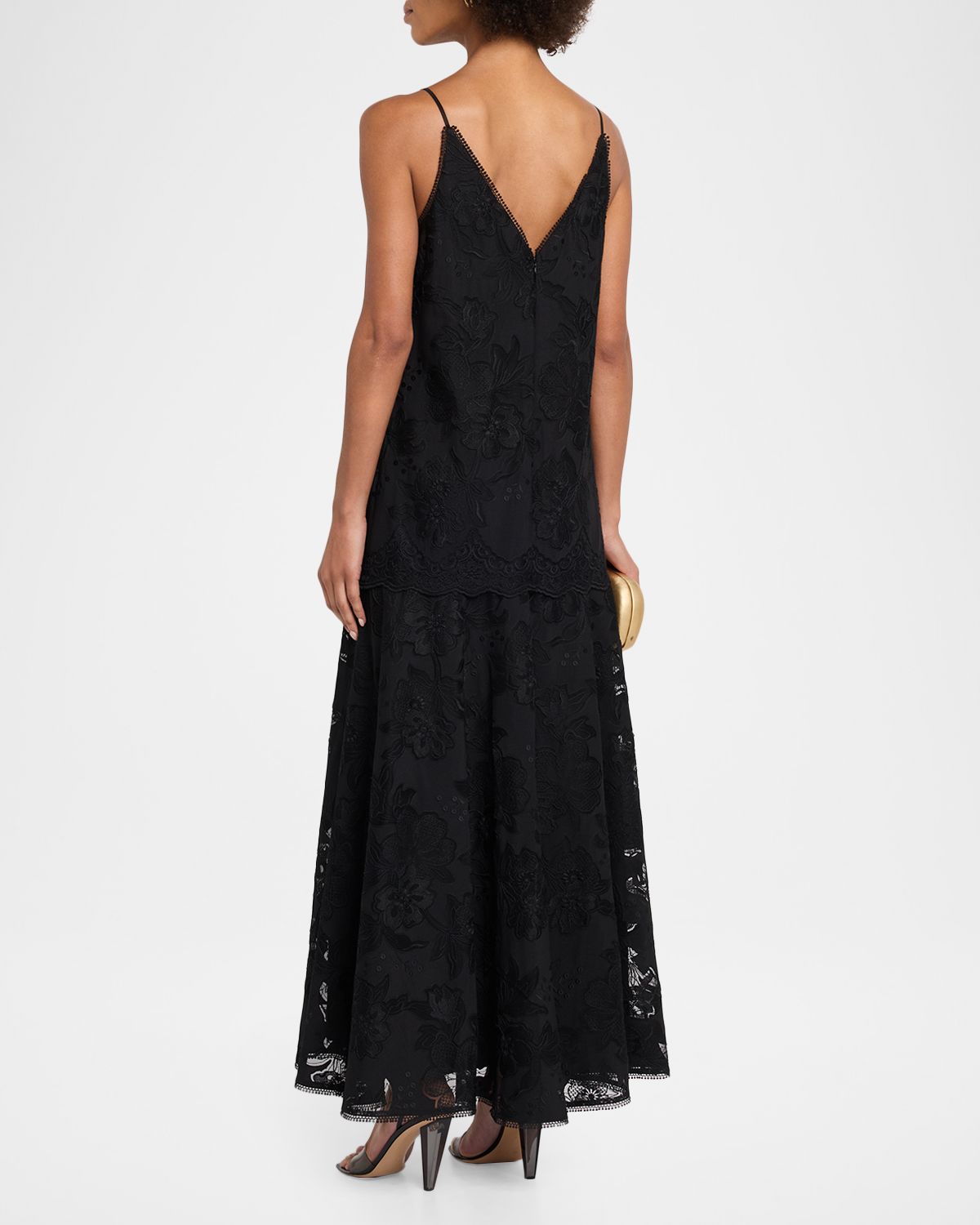 Kobi Halperin Robbie Embroidered Lace-Trim Maxi Dress | Thumbnail 3 Kobi Halperin Robbie Embroidered Lace-Trim Maxi Dress | Thumbnail 3