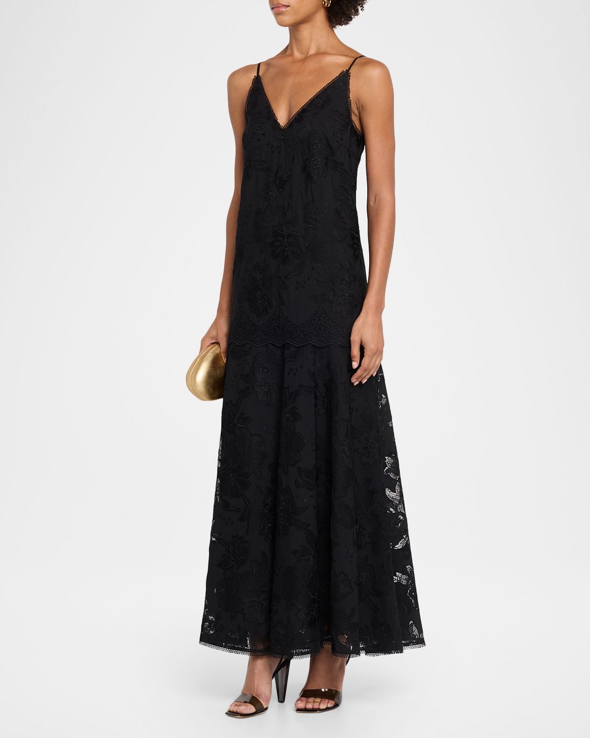 Kobi Halperin Robbie Embroidered Lace-Trim Maxi Dress | Thumbnail 4 Kobi Halperin Robbie Embroidered Lace-Trim Maxi Dress | Thumbnail 4