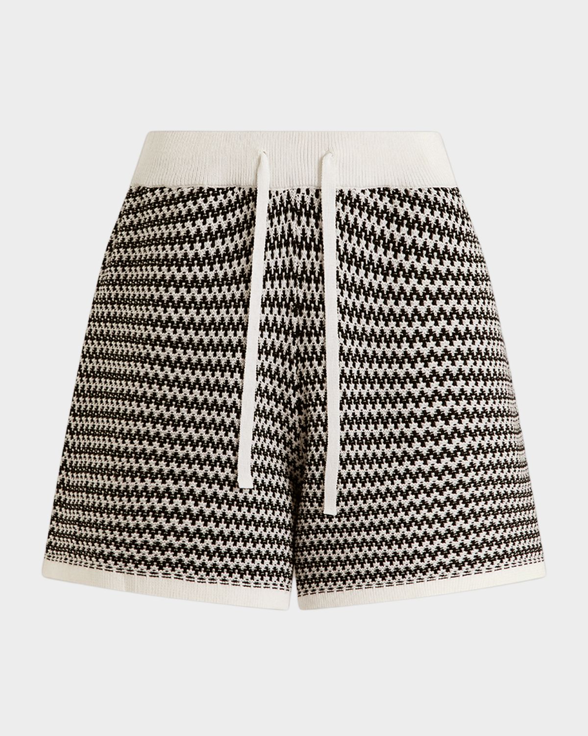 Varley Villiers Zigzag Cotton Shorts