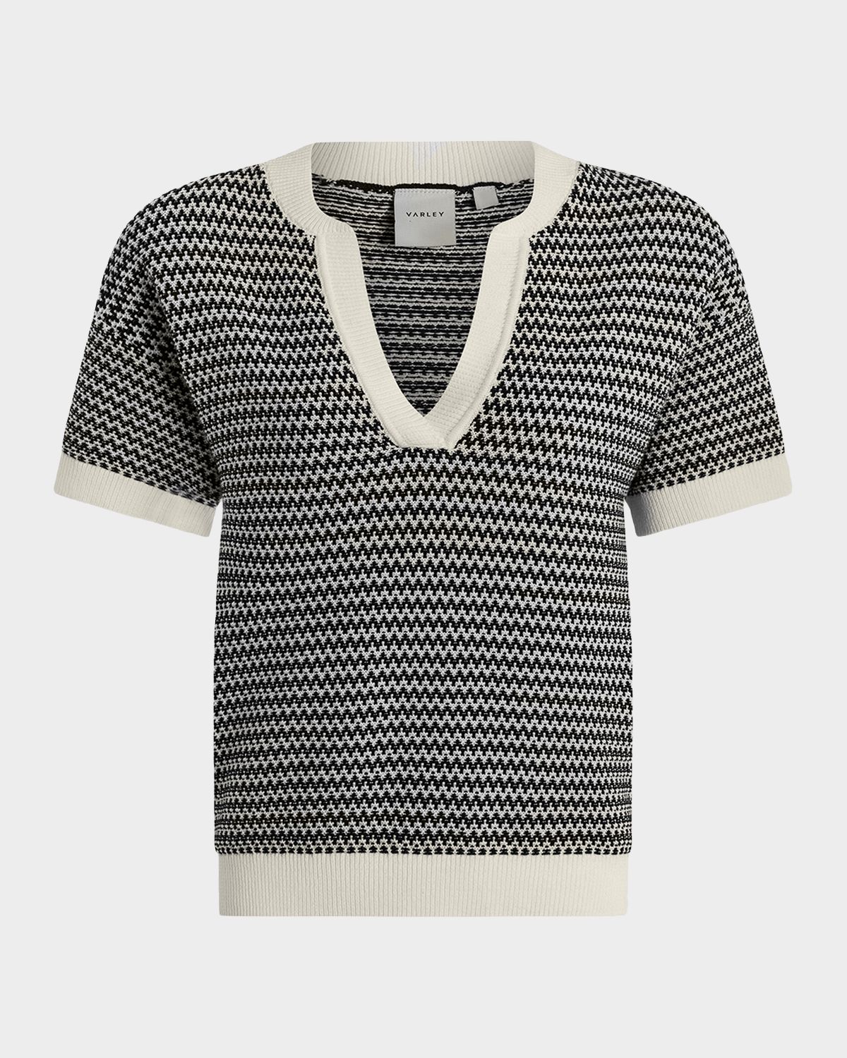 Varley Dora Chevron Knit Top