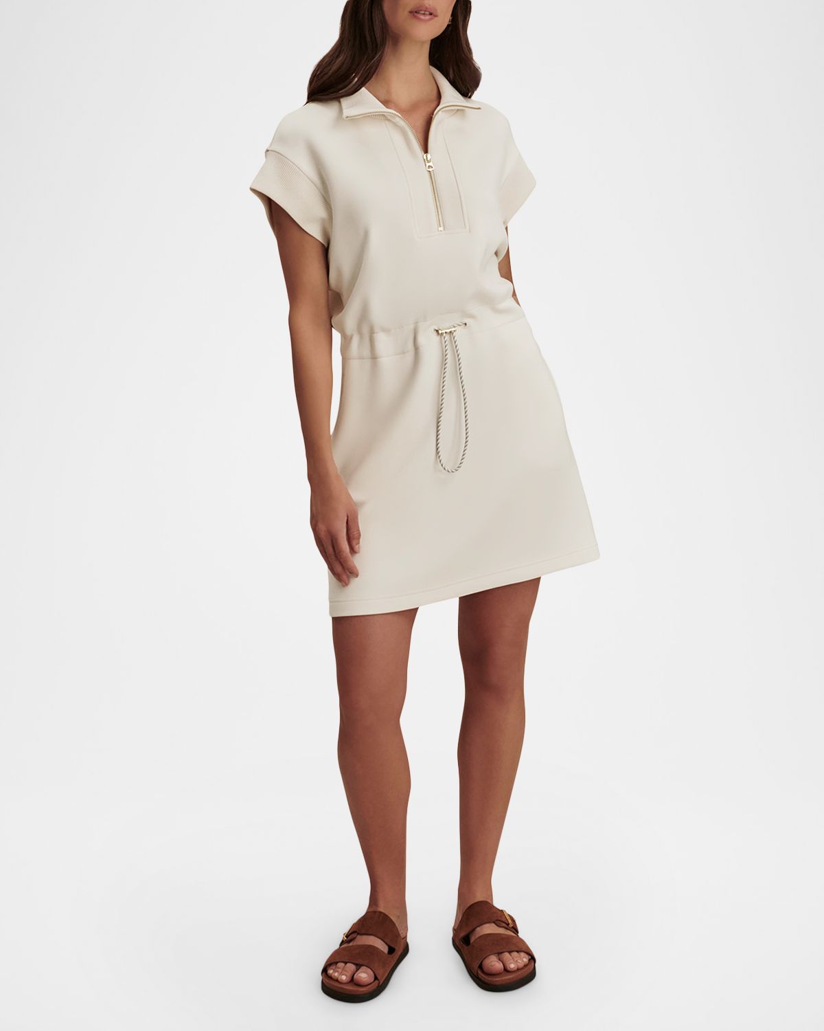 Varley Avaya Half-Zip Minidress