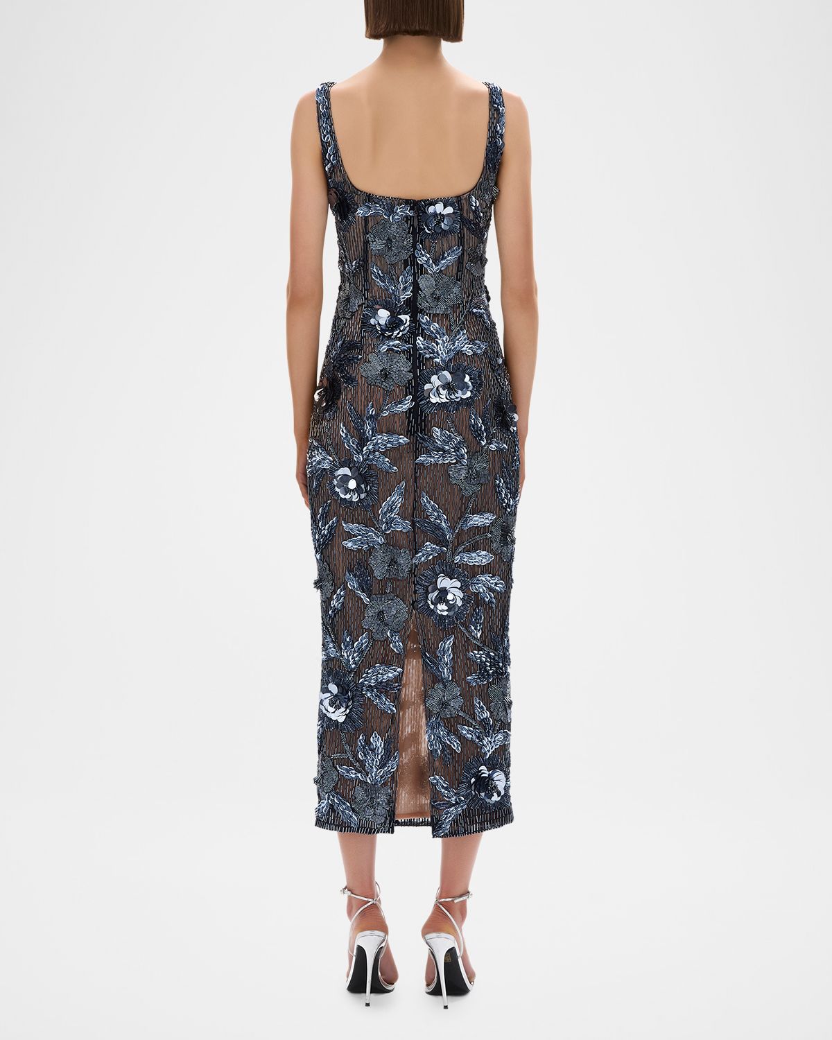 Rachel Gilbert Pierre Strap Beaded Column Midi Dress | Thumbnail 3 Rachel Gilbert Pierre Strap Beaded Column Midi Dress | Thumbnail 3