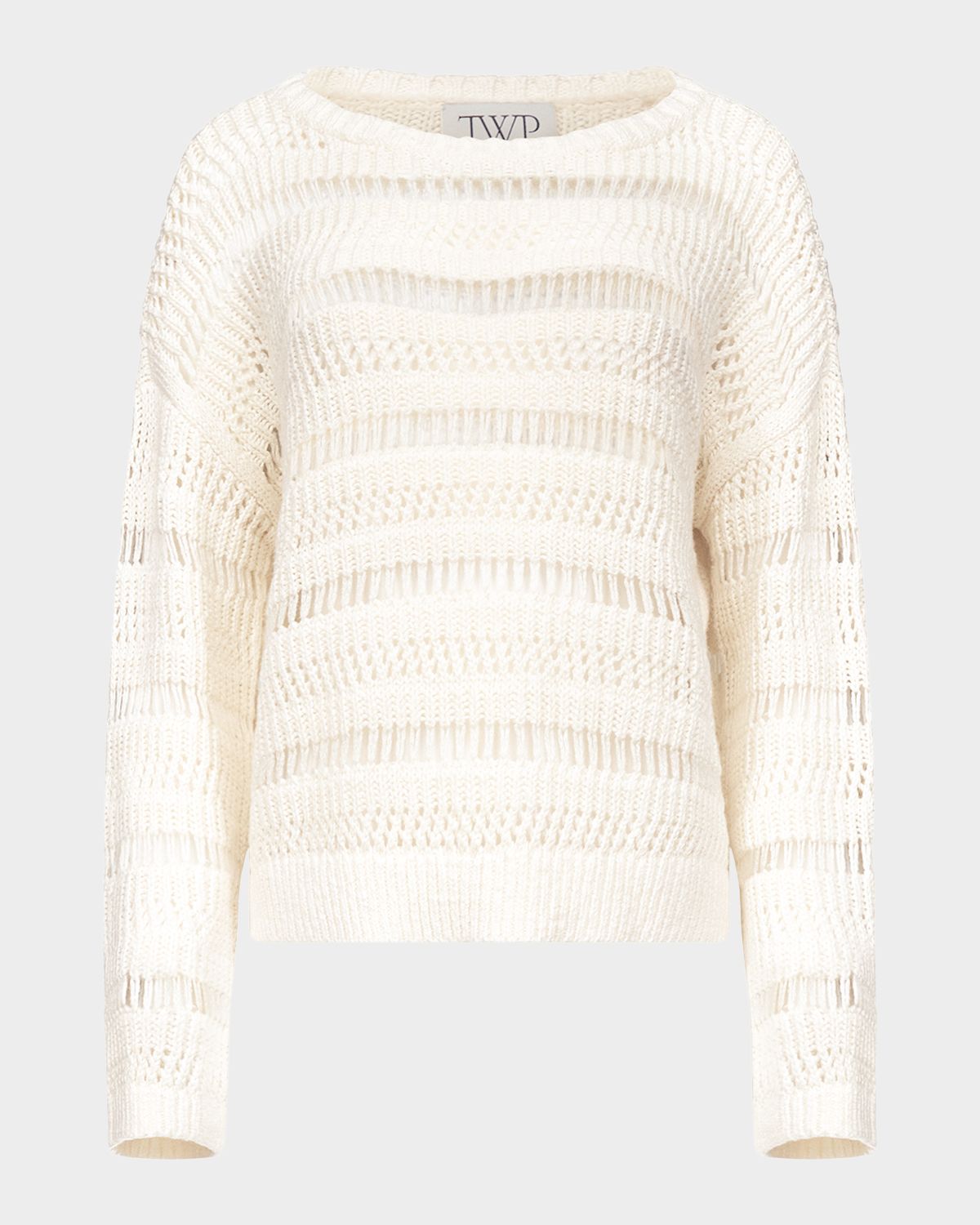 TWP Wide-Neck Open Stitch Sweater | Thumbnail 6 TWP Wide-Neck Open Stitch Sweater | Thumbnail 6