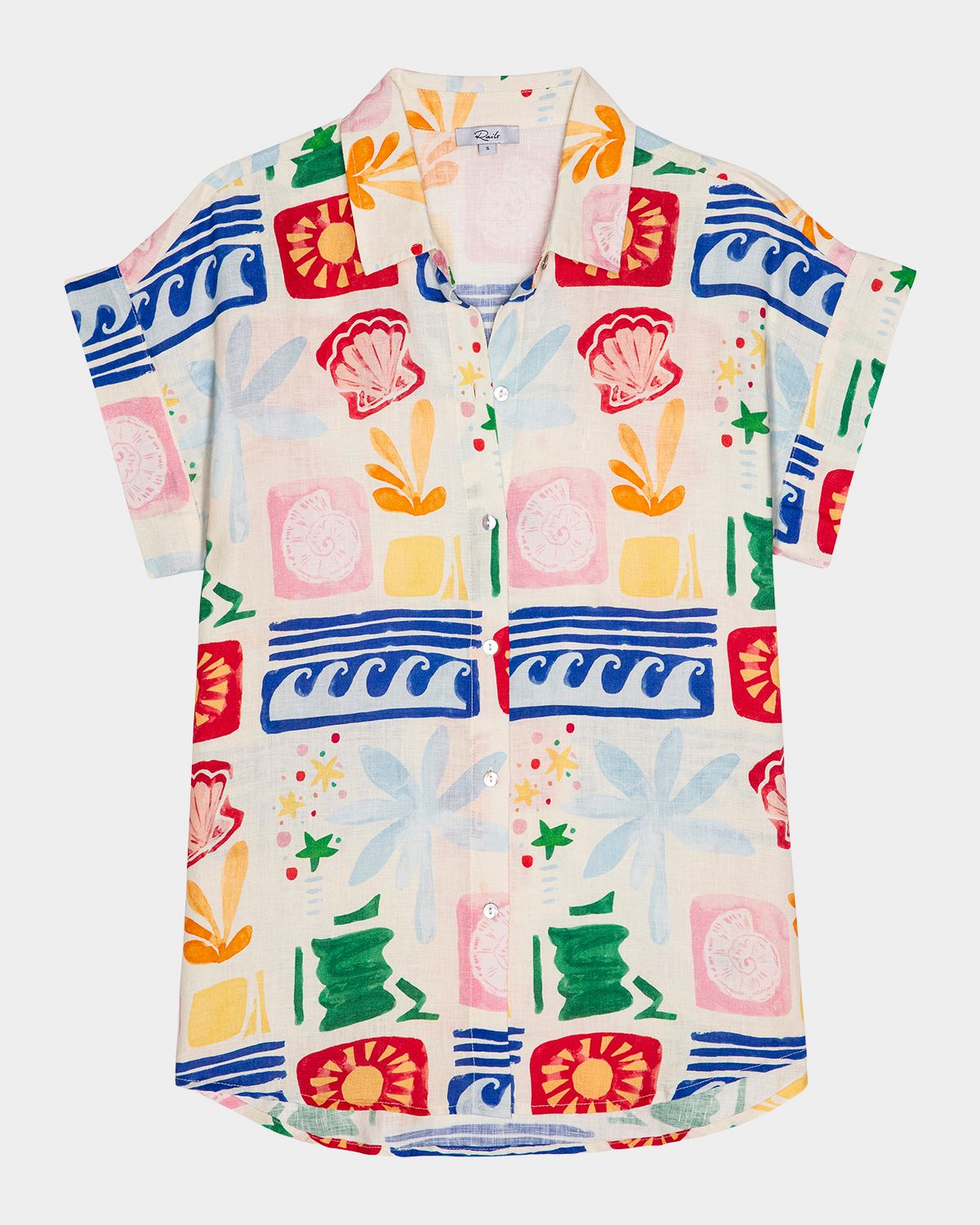 Rails Farrah Printed Linen Top | Thumbnail 7 Rails Farrah Printed Linen Top | Thumbnail 7