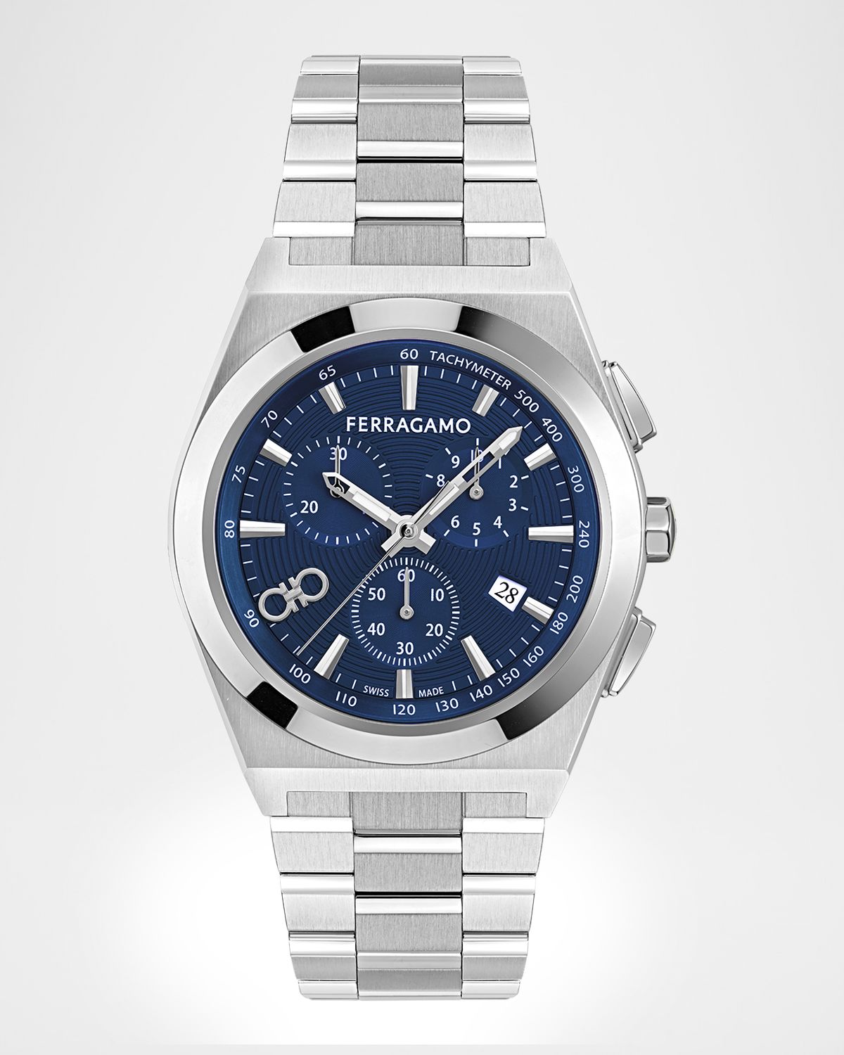 Ferragamo Men 's Vega Upper East Stainless Steel Bracelet Watch