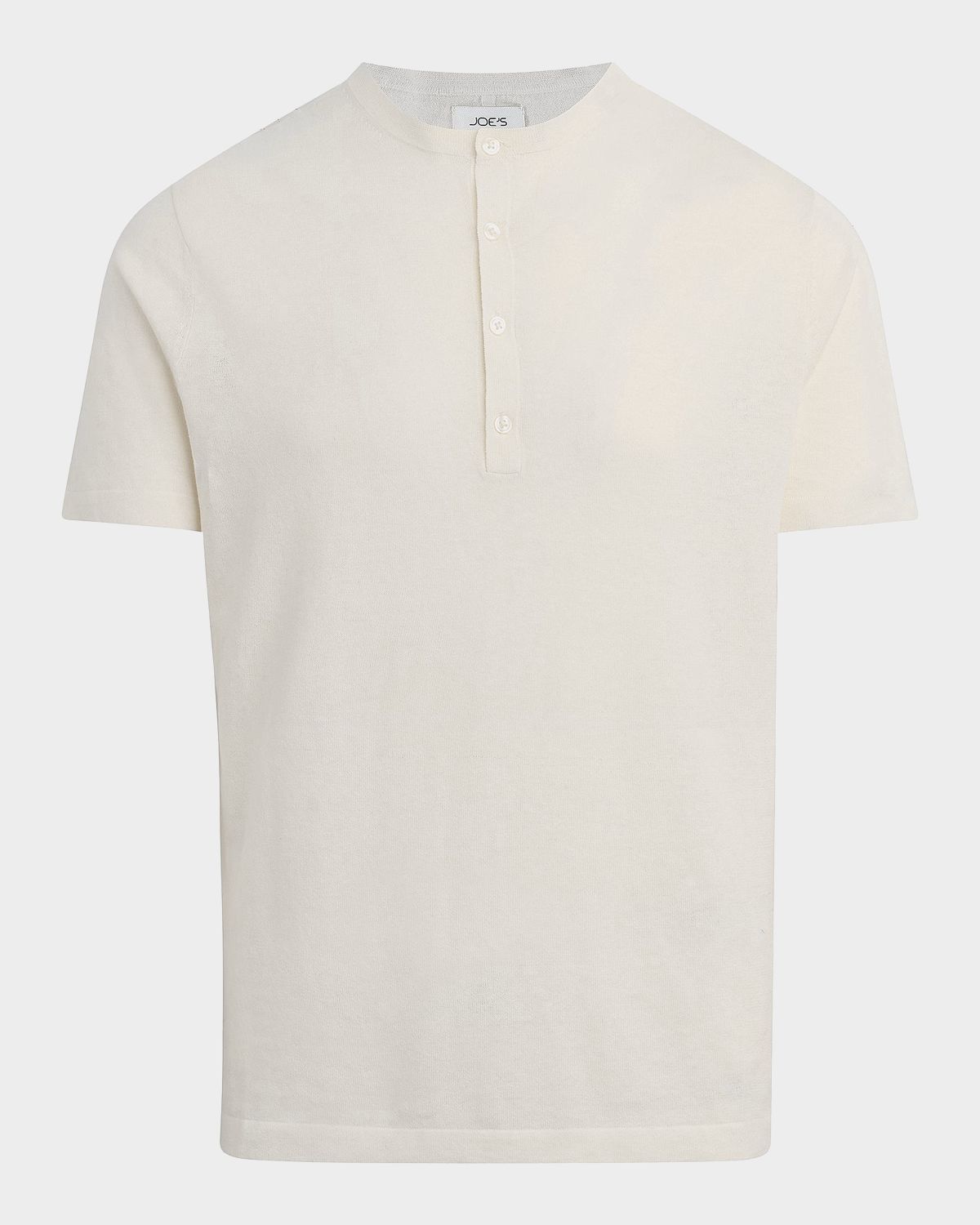 Joe 's Jeans Men 's Linen and Cotton Solid Henley T-Shirt | Thumbnail 5 Joe 's Jeans Men 's Linen and Cotton Solid Henley T-Shirt | Thumbnail 5