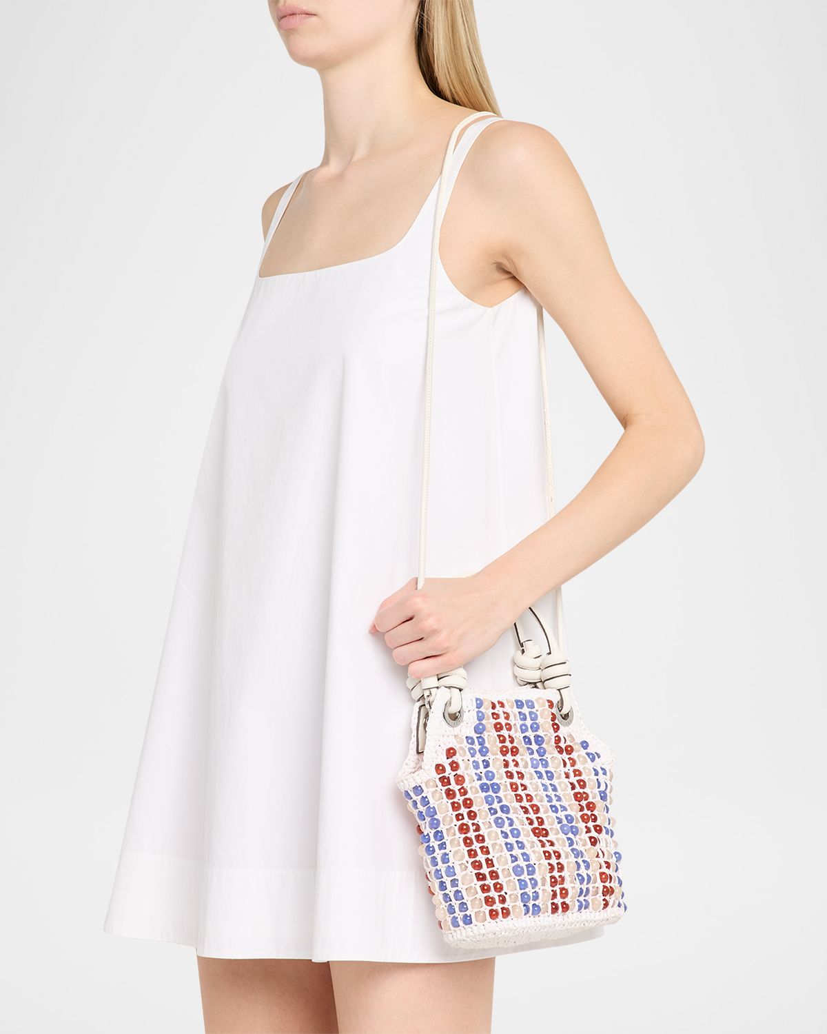 Veronica Beard Slouch Small Beaded Raffia Top-Handle Bag | Thumbnail 3 Veronica Beard Slouch Small Beaded Raffia Top-Handle Bag | Thumbnail 3