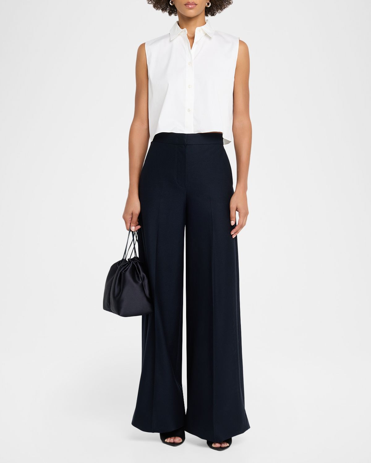 Max Mara High-Rise Wool Pique Jersey Wide-Leg Pants | Thumbnail 5 Max Mara High-Rise Wool Pique Jersey Wide-Leg Pants | Thumbnail 5