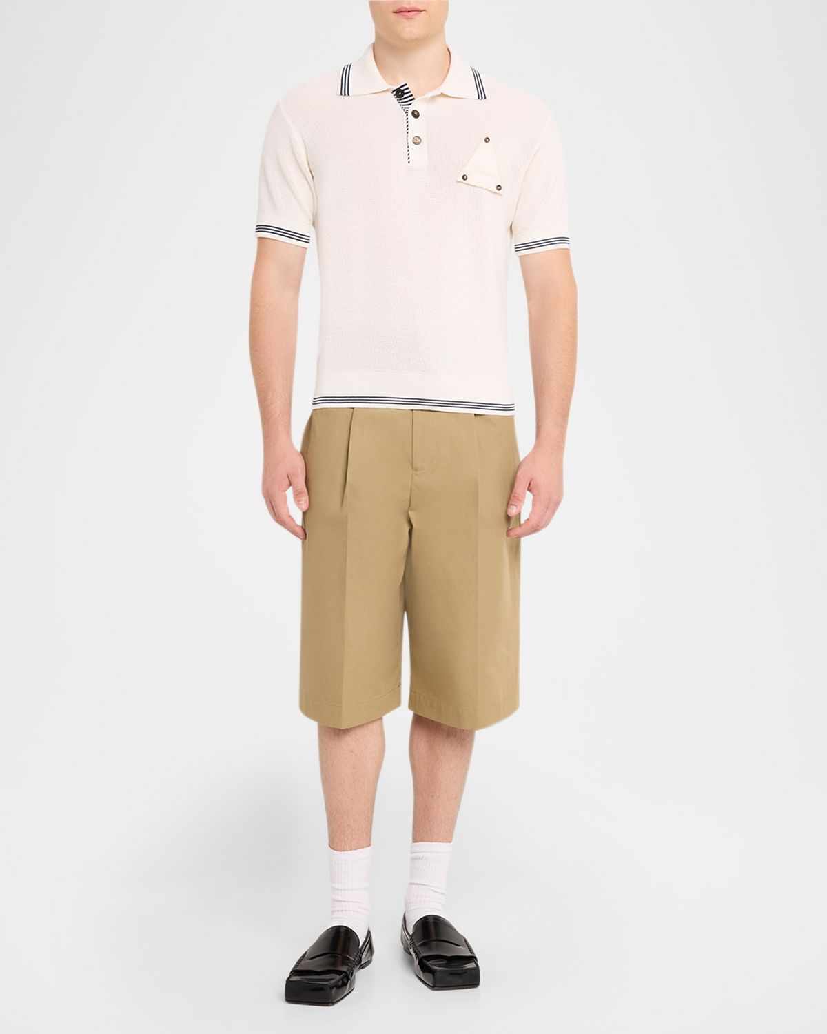 Jacquemus Men 's Silk and Cotton Mesh Polo Shirt | Thumbnail 5 Jacquemus Men 's Silk and Cotton Mesh Polo Shirt | Thumbnail 5