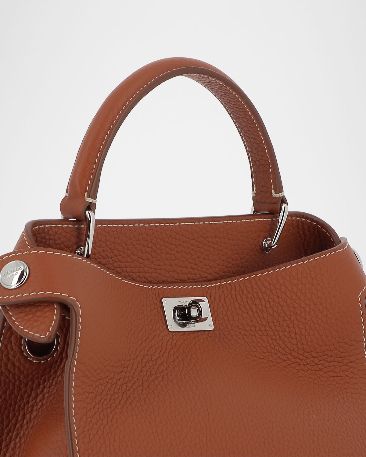 Michino Paris Lutece Mini Grained Leather Top-Handle Bag | Thumbnail 4 Michino Paris Lutece Mini Grained Leather Top-Handle Bag | Thumbnail 4