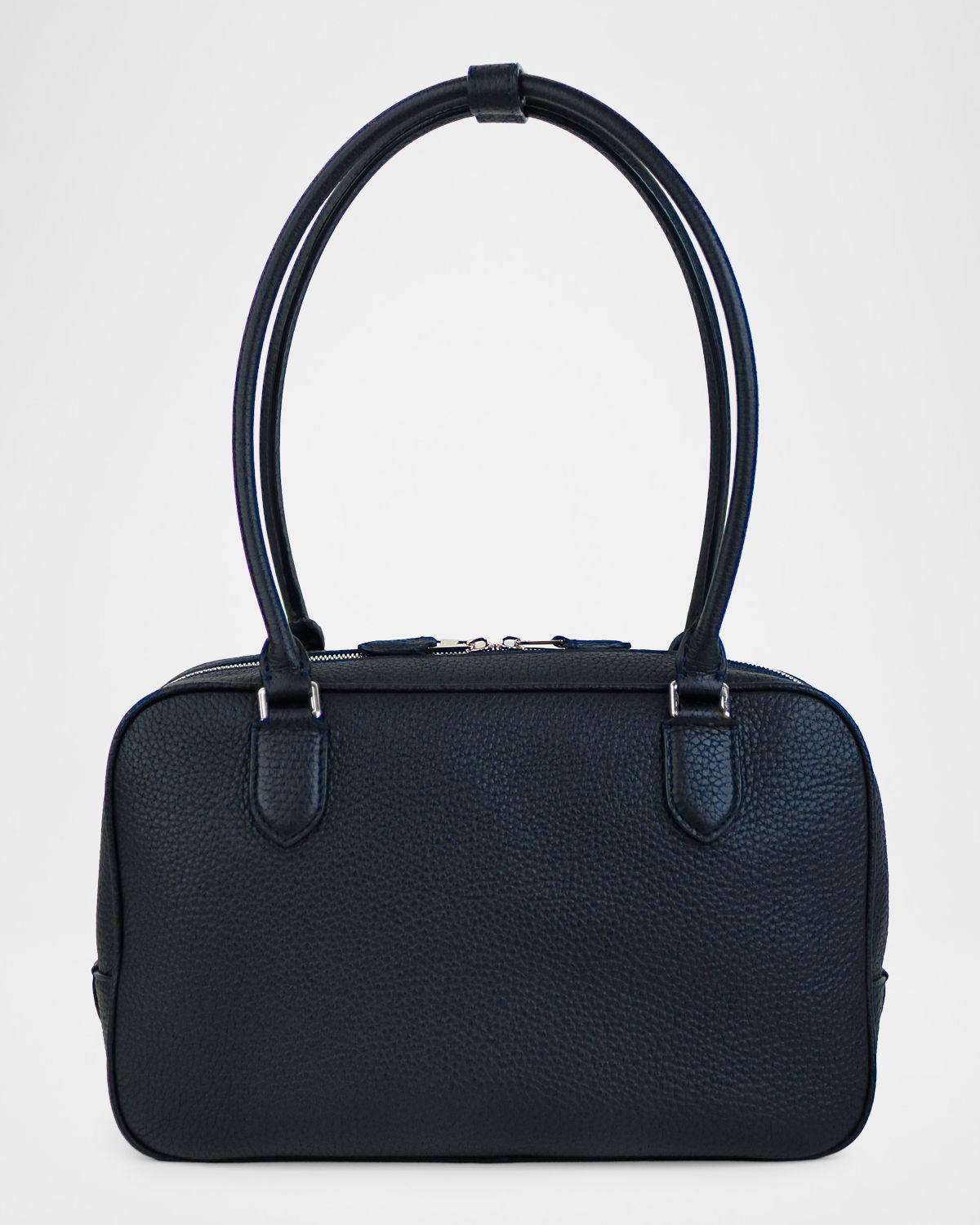 Michino Paris Tuilerie Leather Boston Shoulder Bag