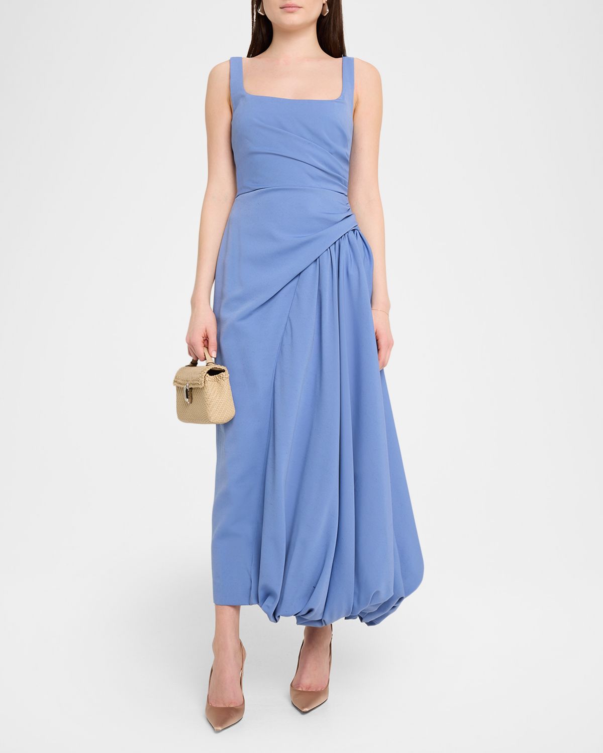 Lela Rose Faille Scoop-Neck Bubble Dress | Thumbnail 4