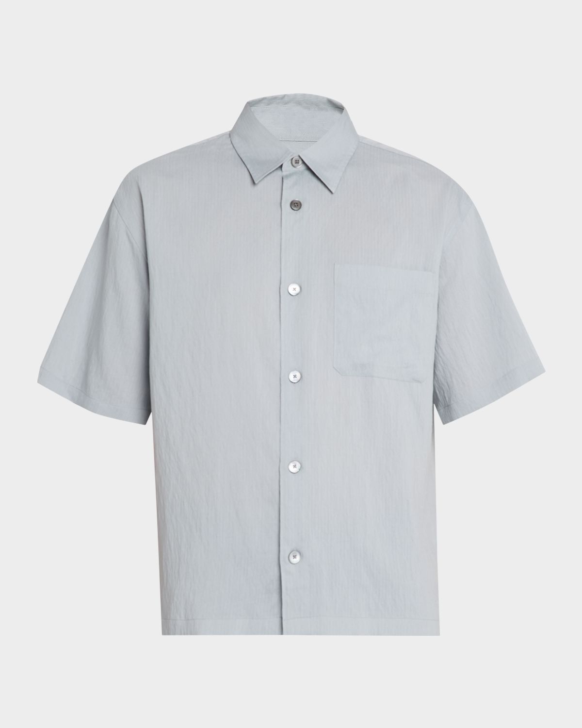 FRAME Men 's Viscose Blend Pocket Short-Sleeve Shirt