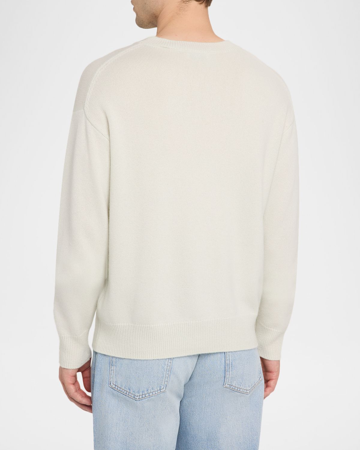 FRAME Men 's Lightweight Cashmere Crewneck Sweater | Thumbnail 3 FRAME Men 's Lightweight Cashmere Crewneck Sweater | Thumbnail 3