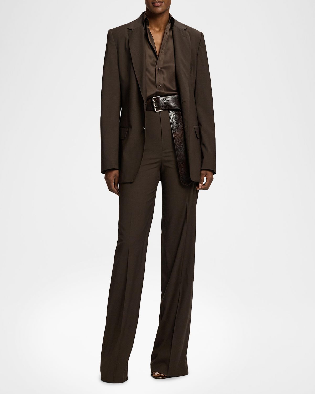 Ralph Lauren Collection Silk Classic Button-Down Shirt | Thumbnail 2 Ralph Lauren Collection Silk Classic Button-Down Shirt | Thumbnail 2