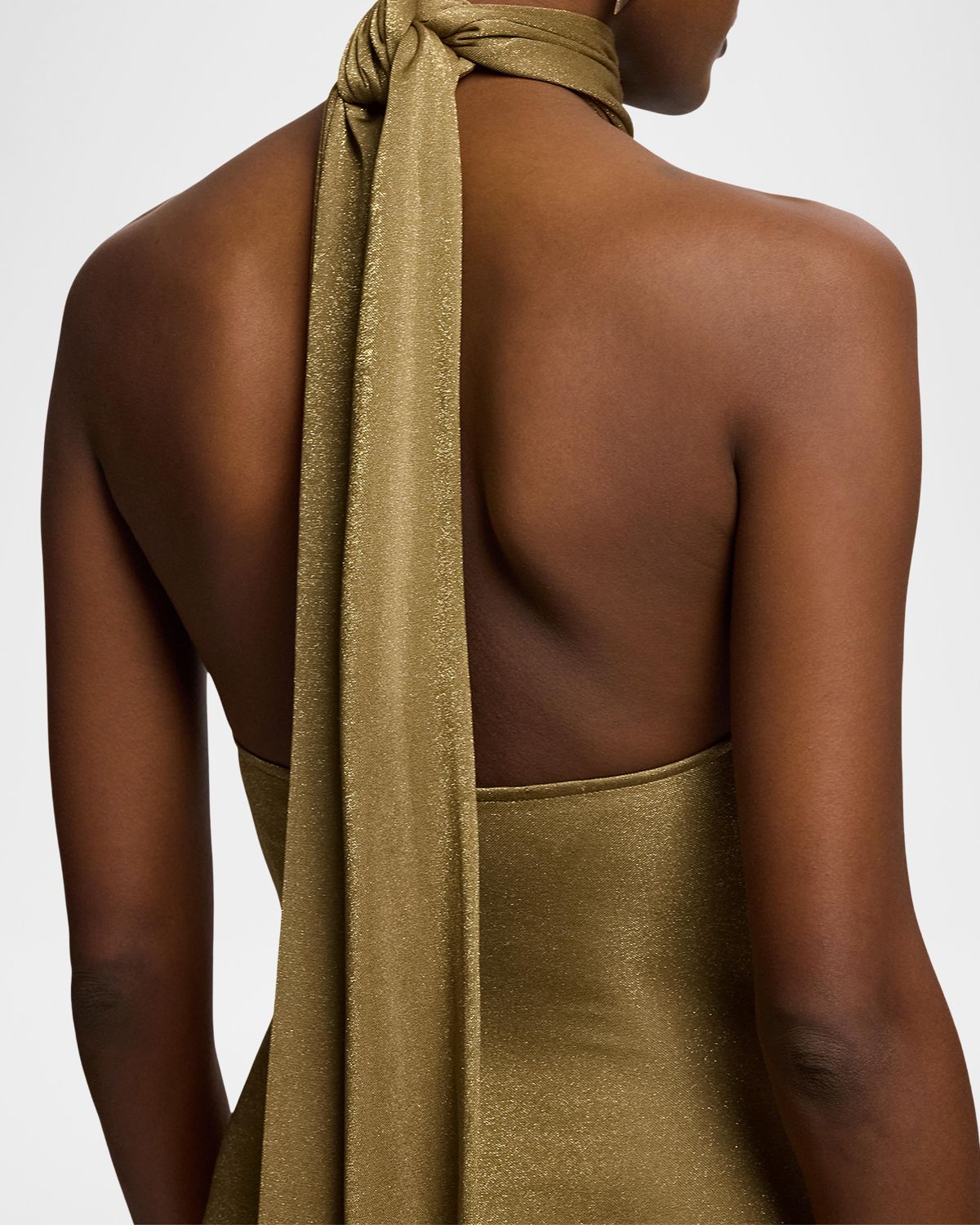 Ralph Lauren Collection Kelsie Metallic Jersey Evening Dress | Thumbnail 5