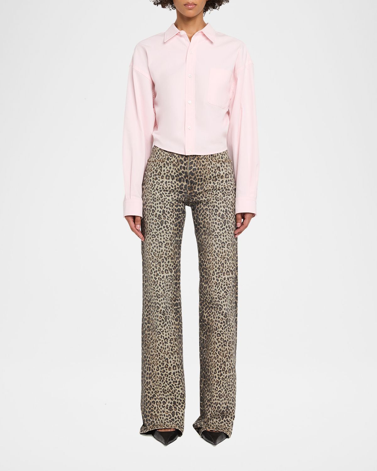 R13 Jane Wide-Leg Leopard Jeans | Thumbnail 2 R13 Jane Wide-Leg Leopard Jeans | Thumbnail 2