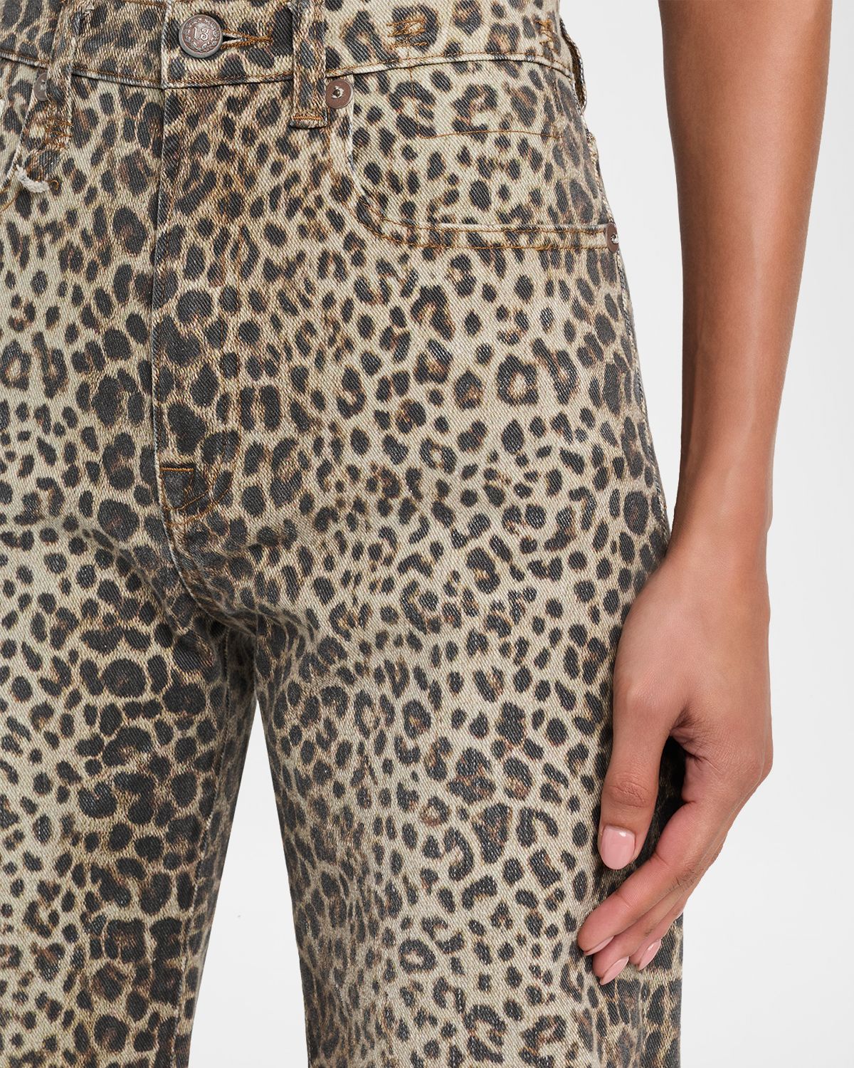 R13 Jane Wide-Leg Leopard Jeans | Thumbnail 5 R13 Jane Wide-Leg Leopard Jeans | Thumbnail 5