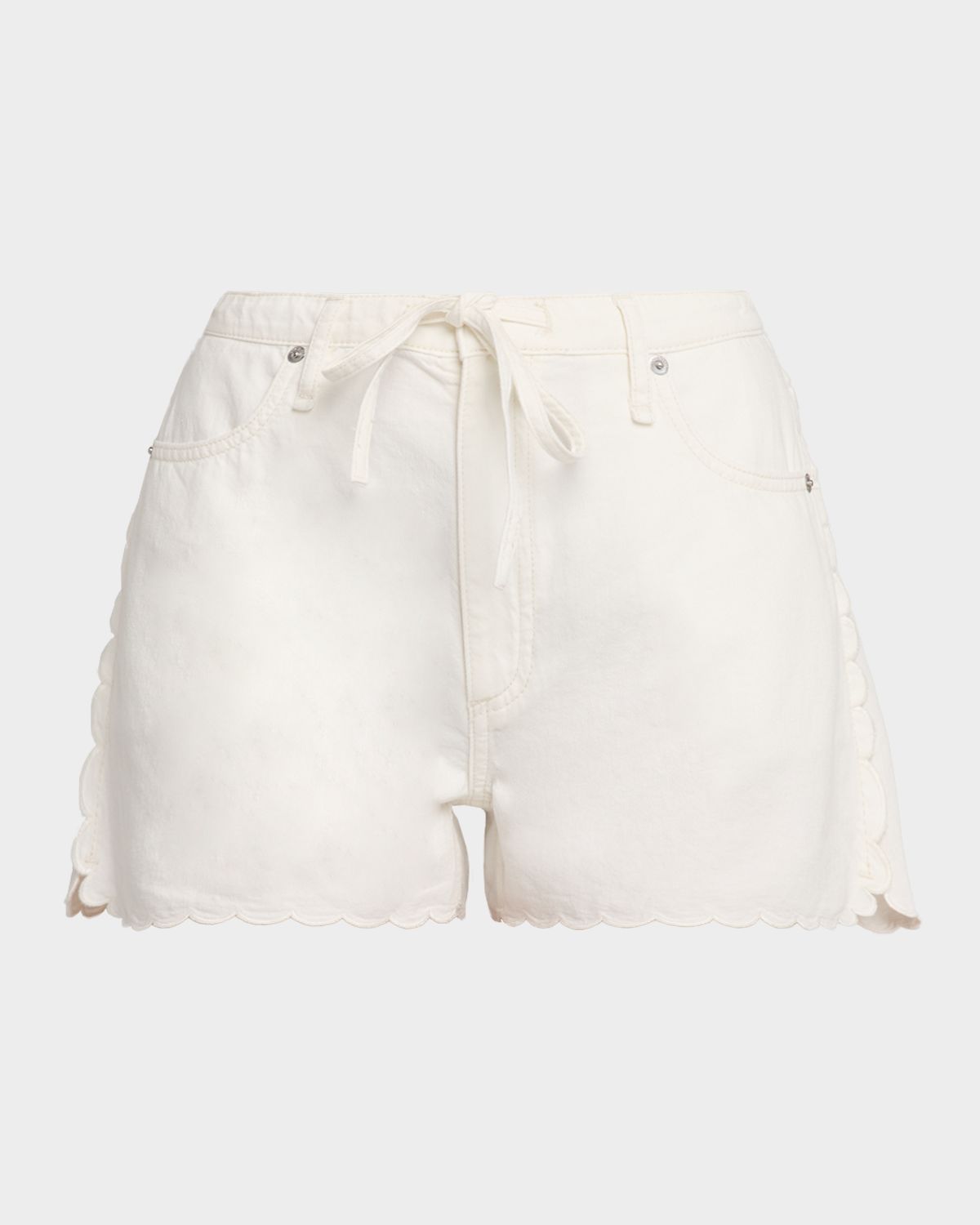 Rag & Bone Nolan Ultra-Featherweight Denim Drawstring Shorts