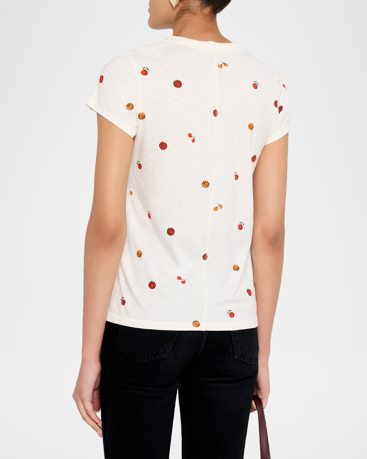 Rag & Bone All Over Tomato Baby Tee | Thumbnail 3