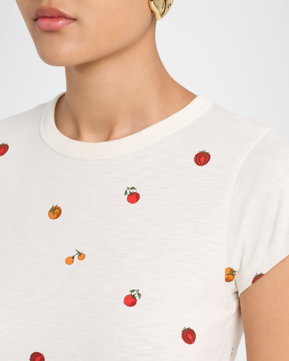 Rag & Bone All Over Tomato Baby Tee | Thumbnail 5