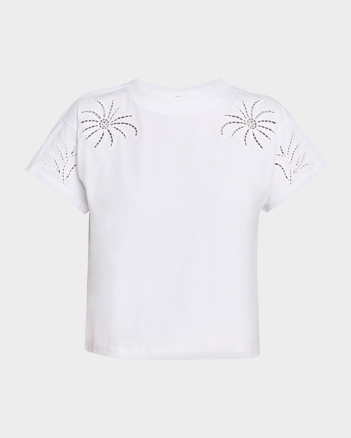 Rag & Bone Kelly Floral Cut-Out Tee