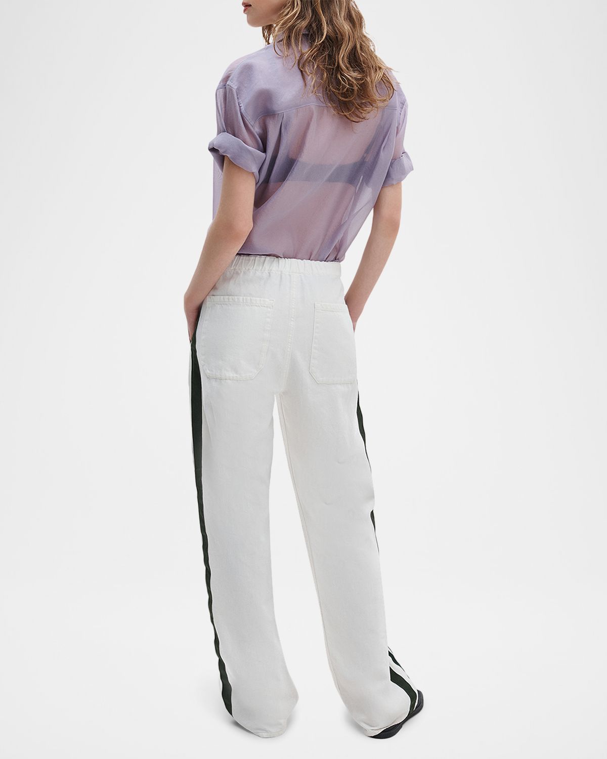 Rag & Bone Featherweight Logan Wide-Leg Denim Track Pants | Thumbnail 3 Rag & Bone Featherweight Logan Wide-Leg Denim Track Pants | Thumbnail 3