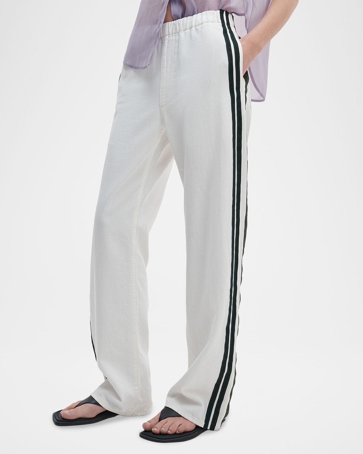Rag & Bone Featherweight Logan Wide-Leg Denim Track Pants | Thumbnail 4 Rag & Bone Featherweight Logan Wide-Leg Denim Track Pants | Thumbnail 4