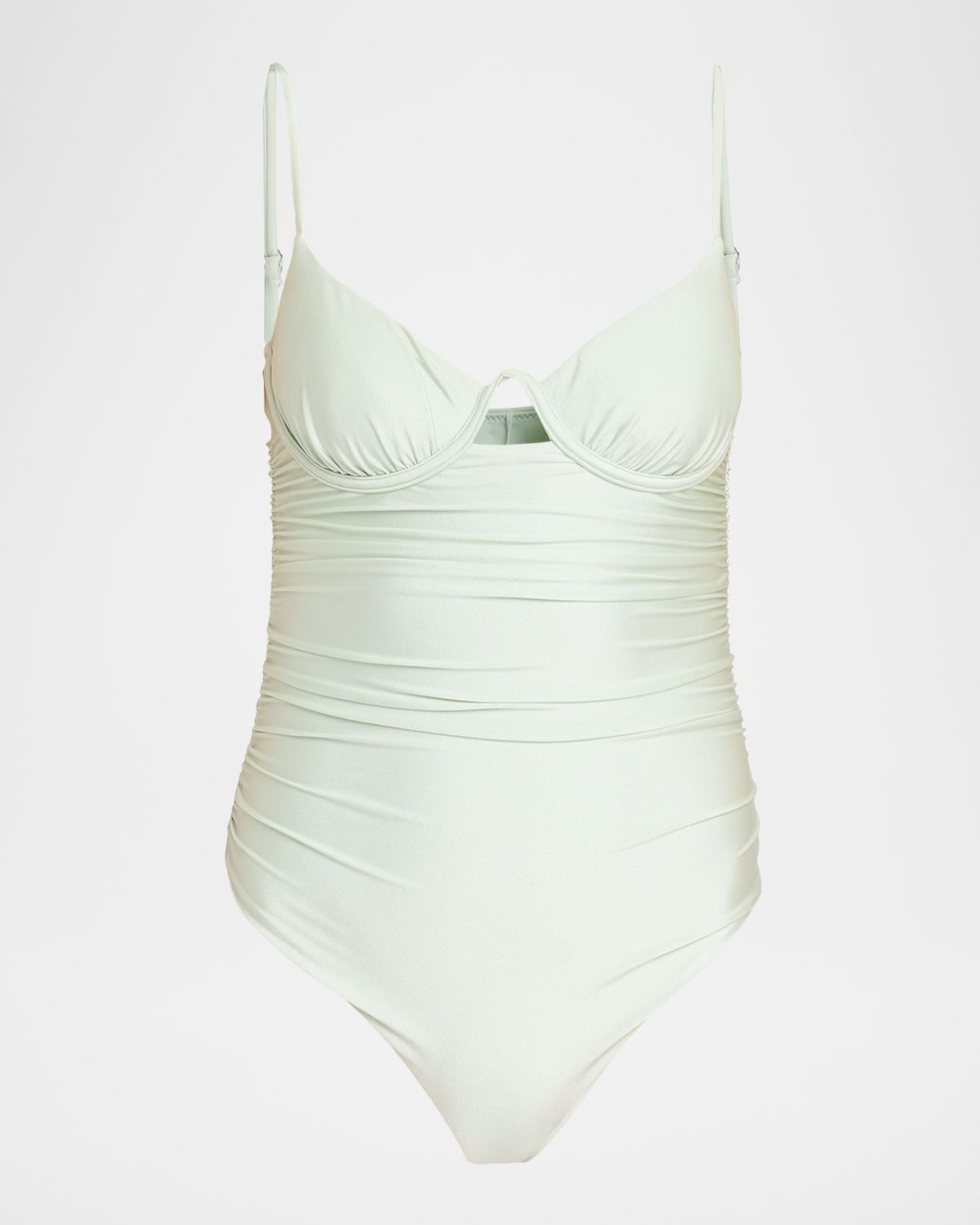 SIMKHAI Laine Ruched One-Piece Swimsuit