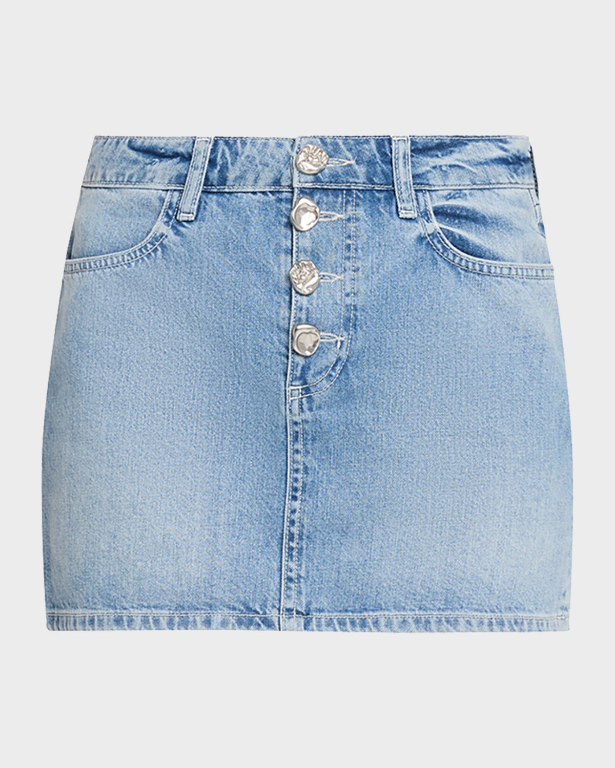 L 'Agence Solene Jean Mini Skirt - Women's Clothing