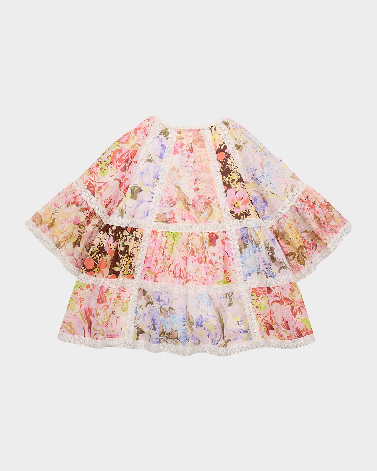 Zimmermann Girl 's Solstice Splice Cotton Dress, Size 1-1