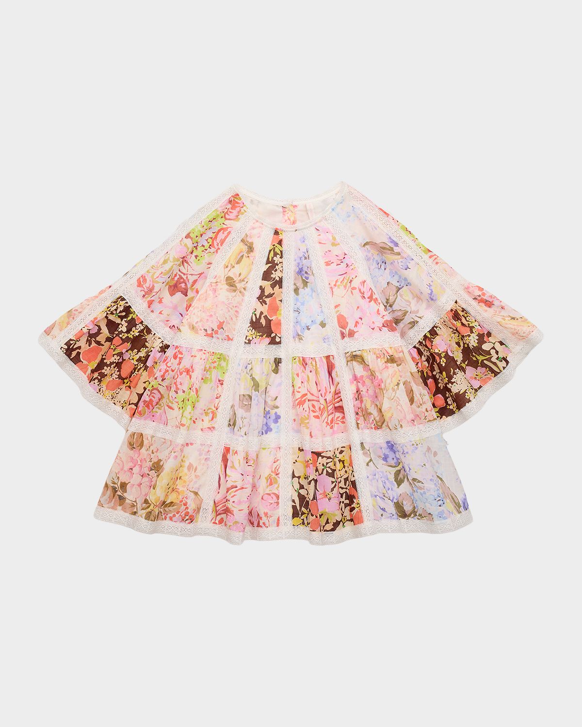 Zimmermann Girl 's Solstice Splice Cotton Dress, Size 1-1