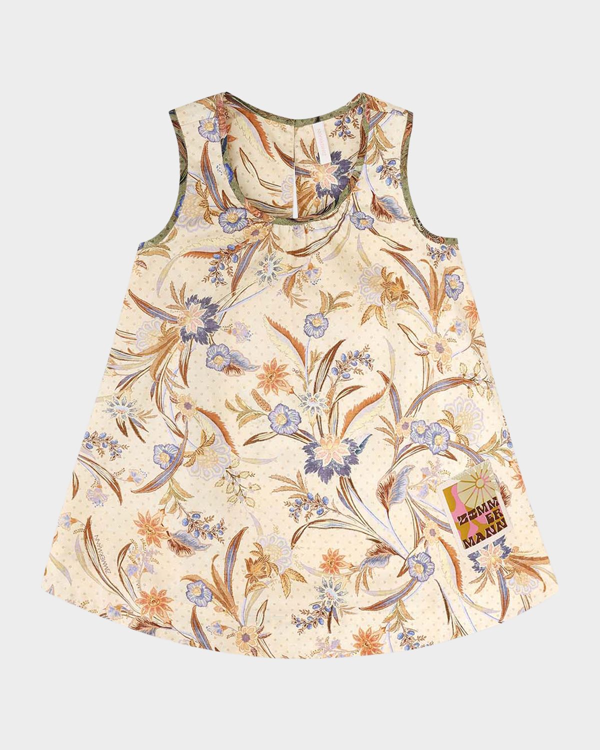 Zimmermann Girl 's Indra Floral-Print Swing Dress, Size 1-1