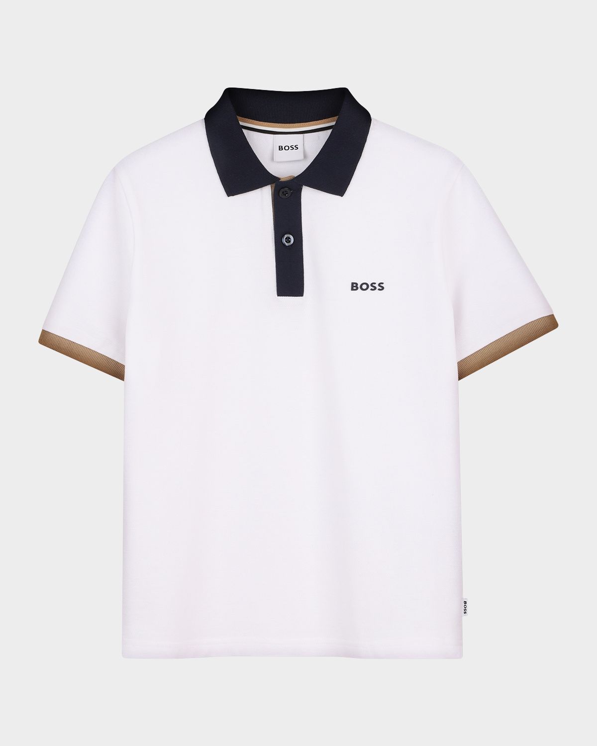 BOSS Boy 's Color-Blocked Short-Sleeve Polo Shirt, Size 8-