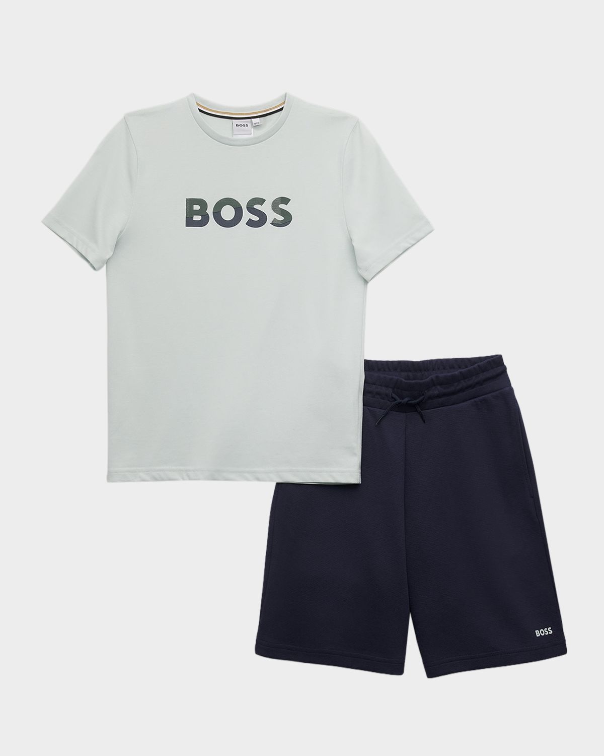 BOSS Boy 's Crewneck T-Shirt and Shorts Set, Size 8-