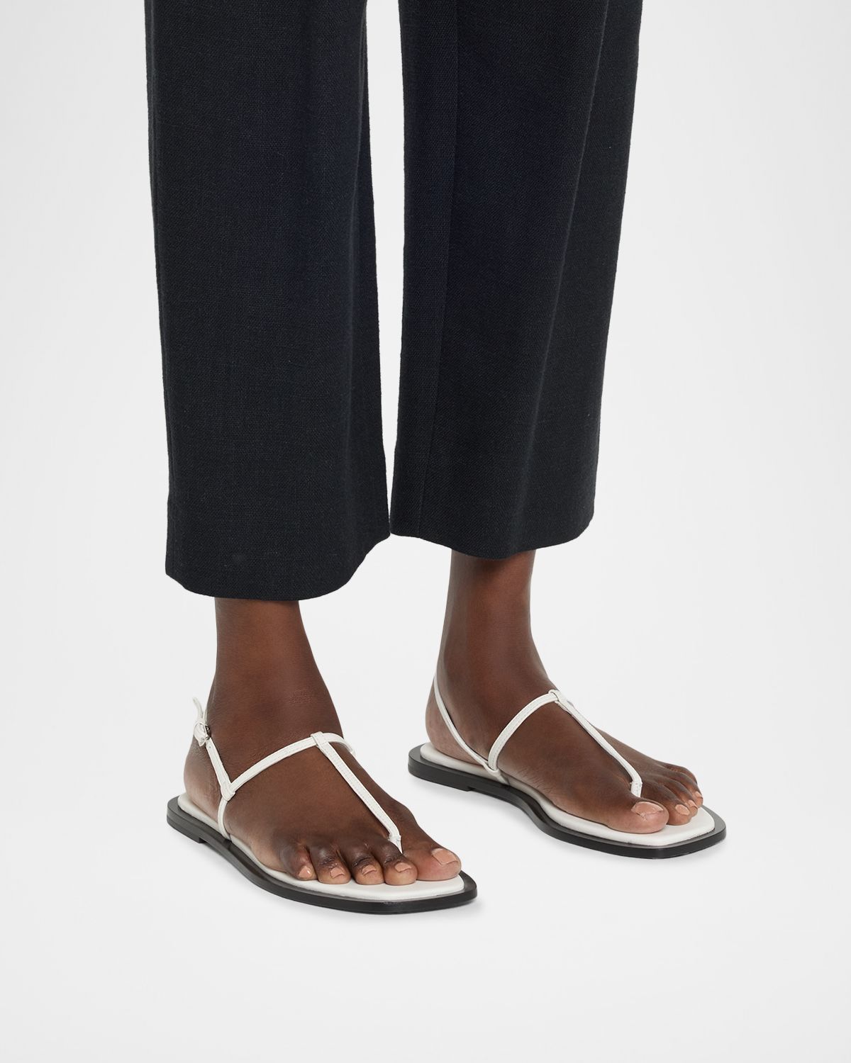 Toteme Purist T-Strap Nappa Leather Sandals | Thumbnail 5 Toteme Purist T-Strap Nappa Leather Sandals | Thumbnail 5