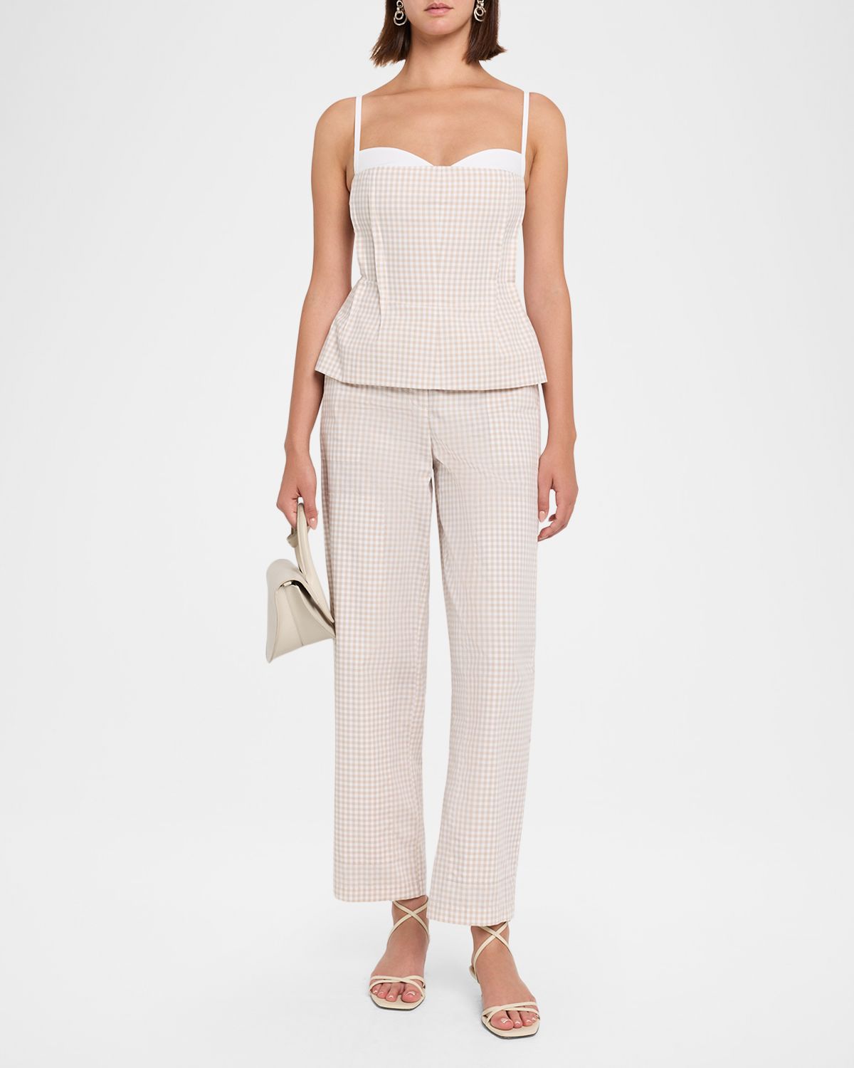 SIMKHAI Gingham Drawstring Pants | Thumbnail 2 SIMKHAI Gingham Drawstring Pants | Thumbnail 2